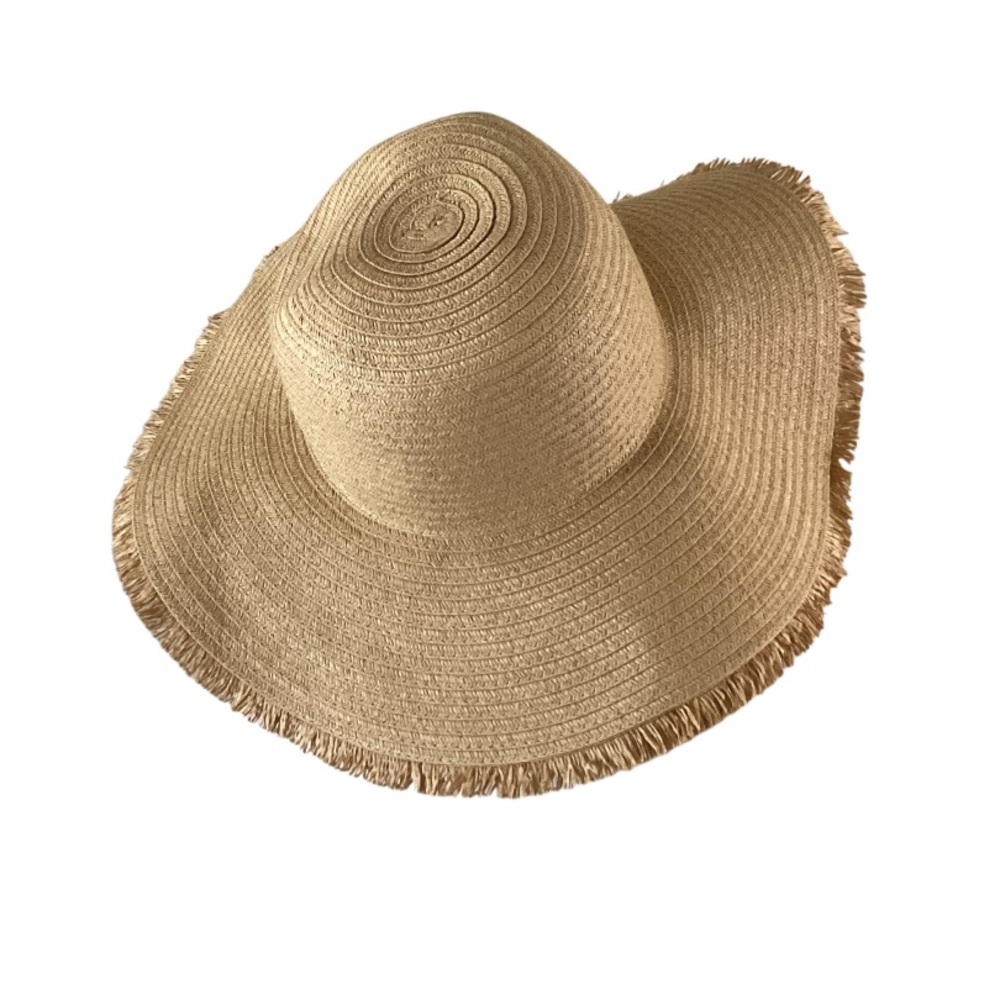 H&M Straw Fringe Summer Sun Hat Beach Medium